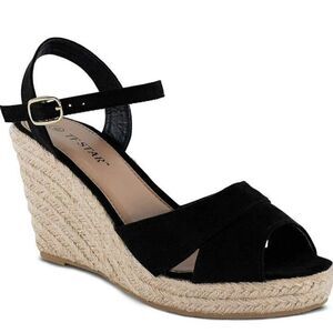 TF STAR Jute rope wedge sandals for women,women platform summer shoes ankle...